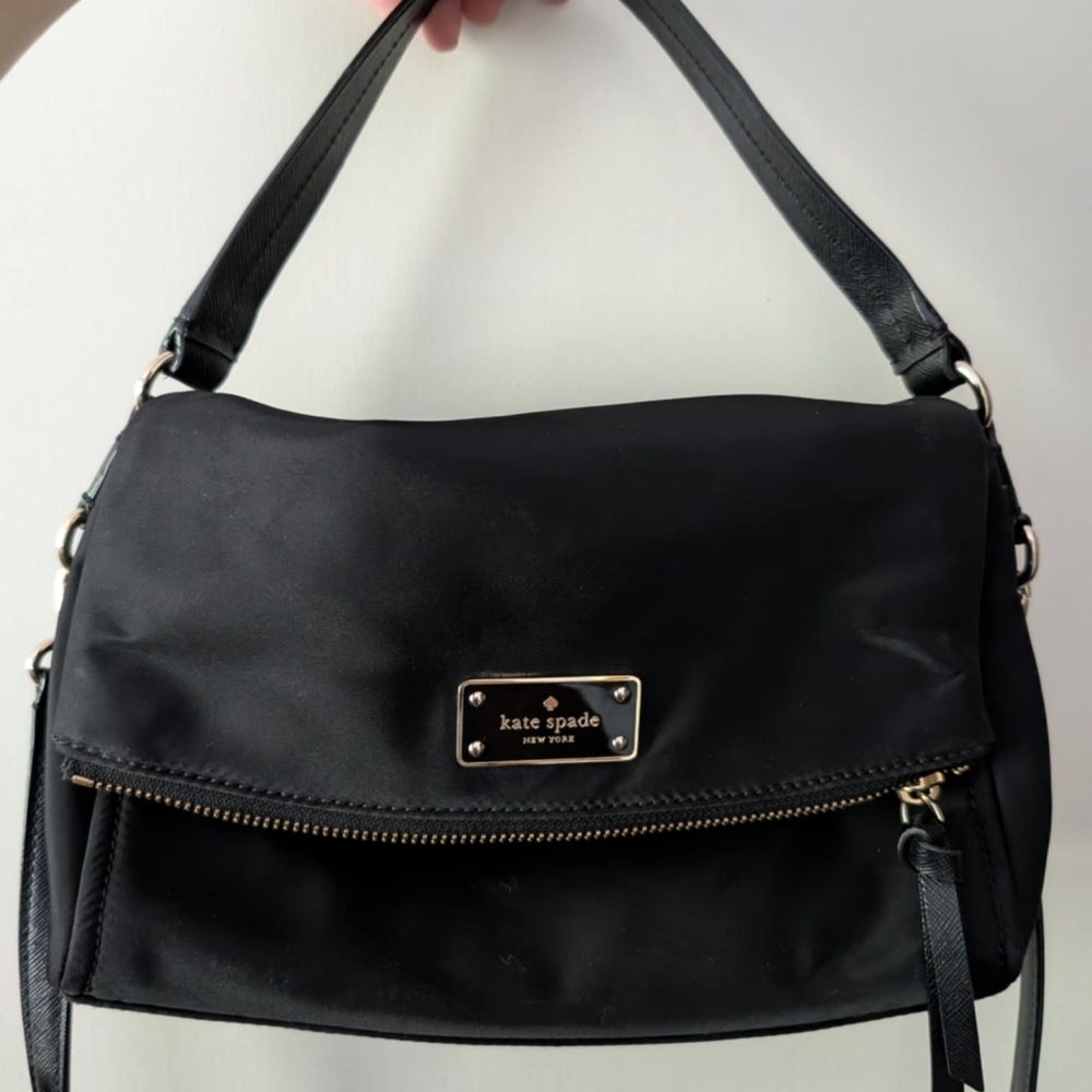Kate Spade Black Flapover Bag